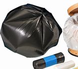 LDPE de HDPE jetable 0.1mm en plastique épais scellé de sacs de déchets de 0.02mm