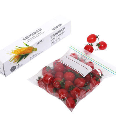 qualité  Reusable HDPE LDPE Transparent Ziplock Bag Double Zipper Sealing usine