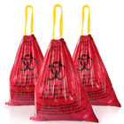 Sachets en plastique jaunes rouges de Biohazard d'autoclave pour la clinique d'hôpital