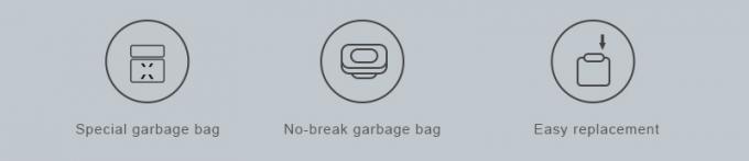 Automatic bagging installation bag systems sealing smart sensor trash can bags for smart waste bin