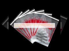 Sacs en plastique LDPE auto-adhésifs de 40 microns avec avertissement d'étouffement