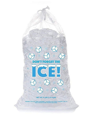 Sacs de glace réutilisables résistants de 20 microns CMYK fait sur commande toute couleur