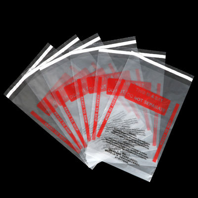 Sacs auto-adhésifs en plastique de LDPE de 40 microns avec l'avertissement d'étouffement