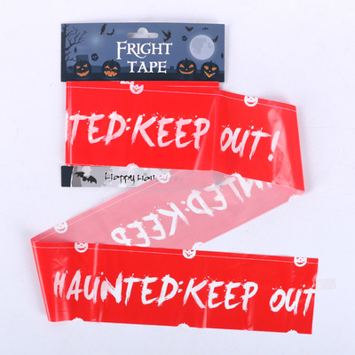 LDPE Halloween empêchent d'entrer la bannière de bande, bande en plastique d'effroi de 0.04mm Halloween